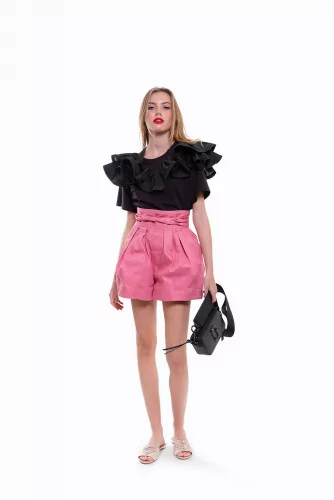 Short Marc Jacobs taille haute rose