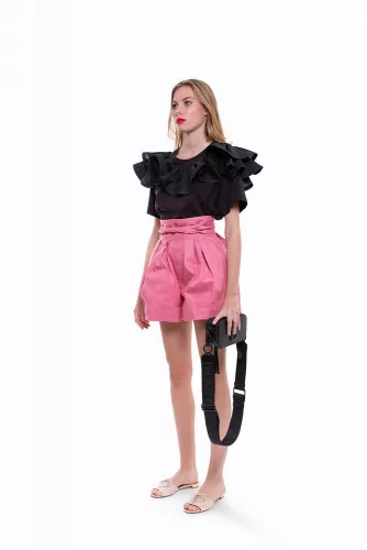 Short Marc Jacobs taille haute rose