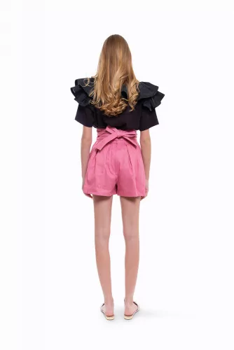 Short Marc Jacobs taille haute rose