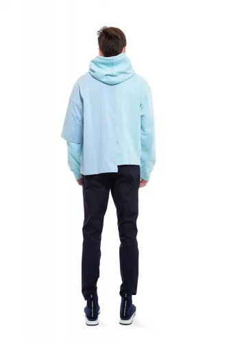 Light blue sweatshirt with hood Mihara Yasuhiro for men