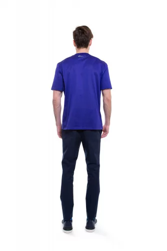 Trousers Lanvin navy blue for men