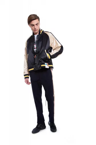 Blouson Miharayasuhiro black et beige pour homme