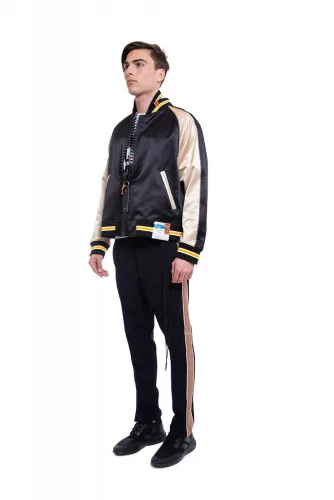 Blouson Miharayasuhiro black et beige pour homme