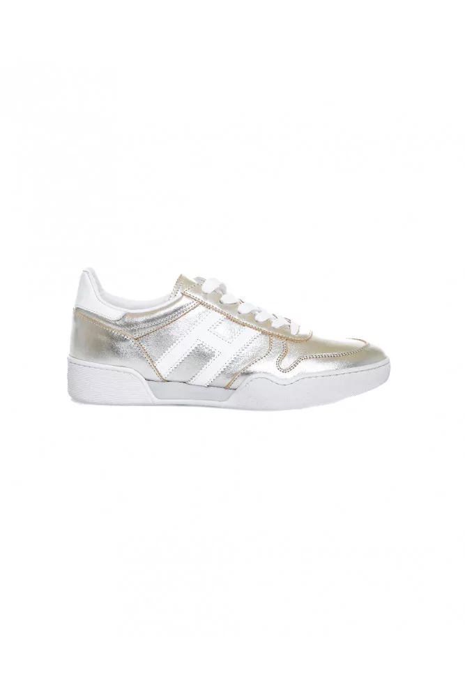 Sneakers Hogan "Retro-Volley" light gold for women