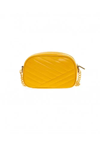 Sac Tory Burch "Caméra" jaune et or