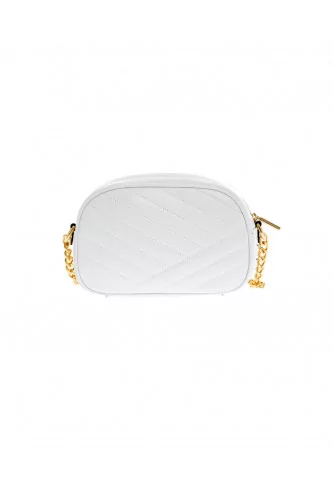 Sac Tory Burch "Caméra" crème et or