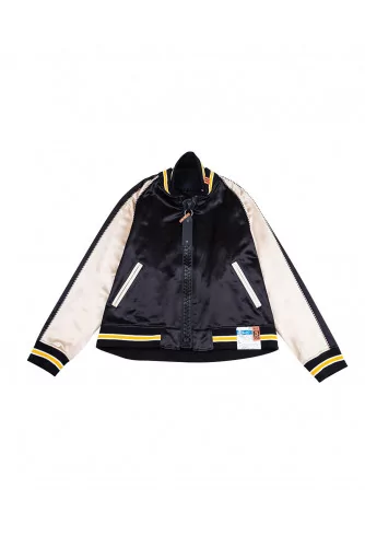 Black and beige jacket with XL zipper Mihara Yasuhiro for men