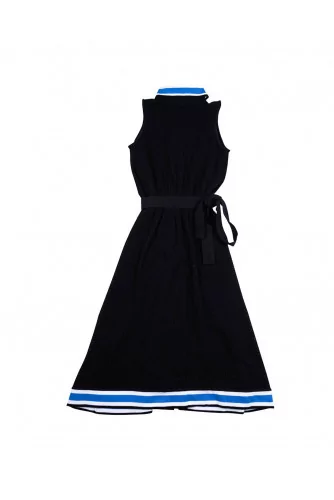 Robe Miharayasuhiro noir et bleu ciel pour femme