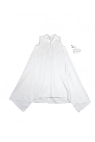 Asymmetrial white shirt dress Mihara Yasuhiro for women