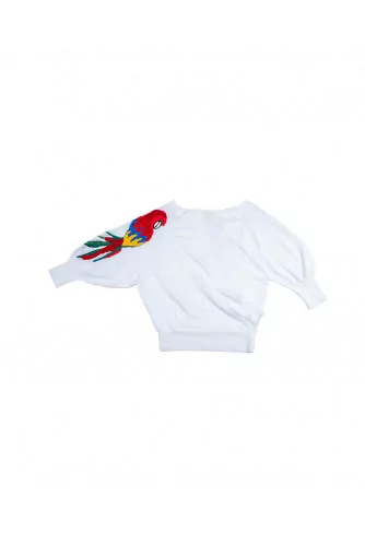 White top with multicolor embroidery Stella Jean for women