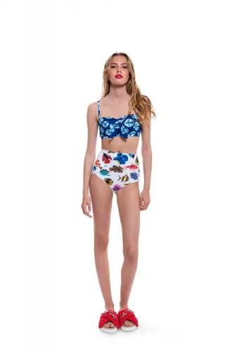 Multicolored bikini with fish print Stella Jean for women