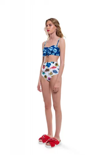 Multicolored bikini with fish print Stella Jean for women