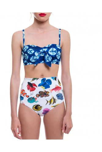 Multicolored bikini with fish print Stella Jean for women