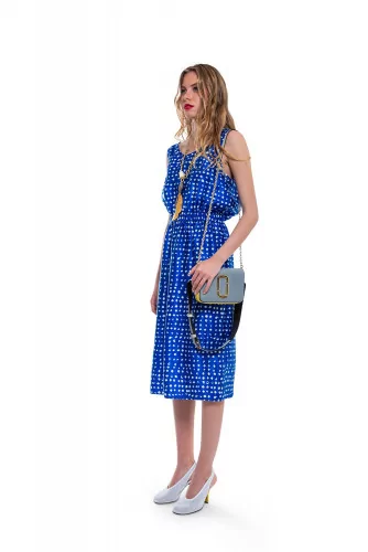 Blue dress with white print Marni for women