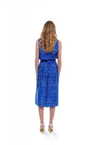 Blue dress with white print Marni for women