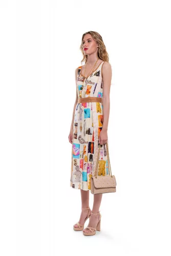 Robe Marni blanc et multicolor