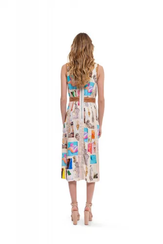 Robe Marni blanc et multicolor