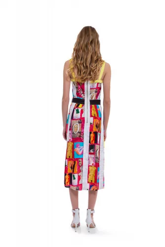 Robe Marni rose et multicolor