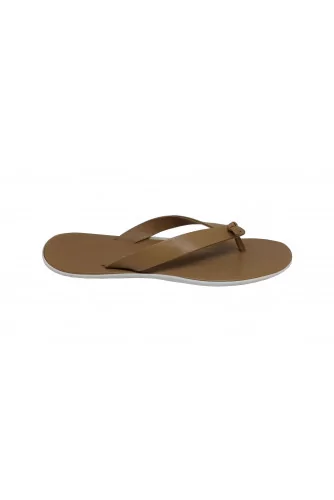 Dark beige flip flops Jacques Loup for men