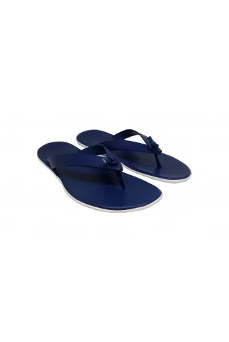 Royal blue flip flops Jacques Loup for men