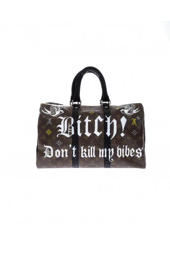 Bag Philip Karto - ACDC - 40 cm - Customized Louis Vuitton bag for women