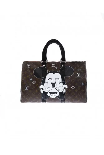 Bag Philip Karto - Mickey Fuck - 40 cm - Customized Louis Vuitton bag for women