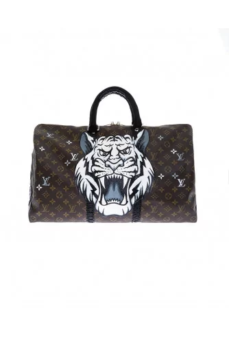 Bag Philip Karto - Tiger - 50 cm - Customized Louis Vuitton bag for women