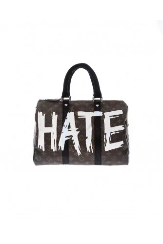 Bag Philip Karto - Love/Hate - 35 cm - Customized Louis Vuitton bag for women