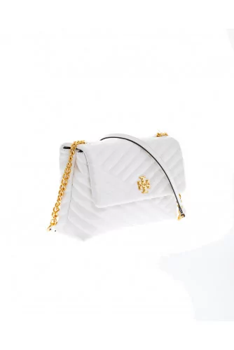 Sac Tory Burch "Kira" crème et or