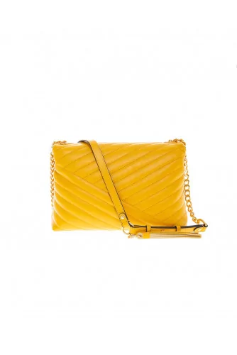 Sac Tory Burch "Kira" jaune et or