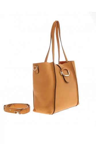 T-Ring Shopping - Leather bag with 2 handles