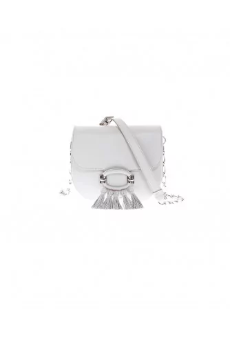 Sac Tod's "T-Ring" pompons blanc pour femme