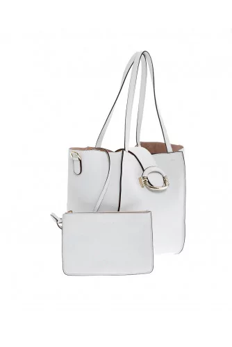 Sac Tod's "T-ring Shopping" blanc pour femme