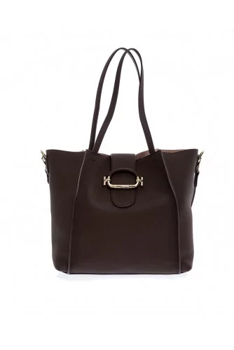 Sac Tod's "T-Ring Shopping" marron pour femme