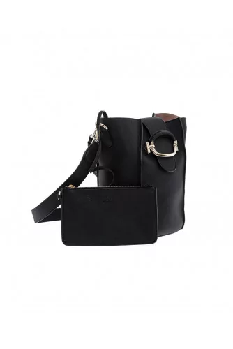 Sac Tod's seau "T-Ring" noir pour femme