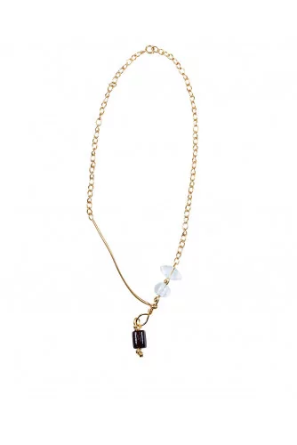 Gold necklace with Venice glass Marni for women