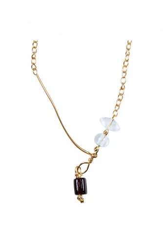 Collier chaîne Marni perles de venise et résine