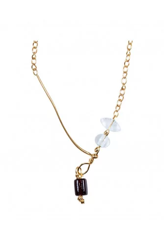 Gold necklace with Venice glass Marni for women