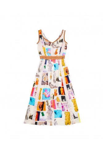 Antic white dress with Venus print Marni for women