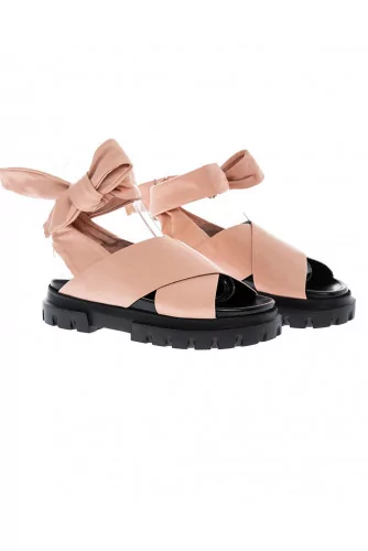 Skin colored sandals Jacque Loup for women