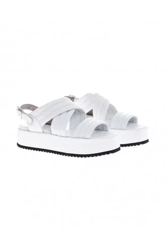 White platform sandals Jacques Loup for women