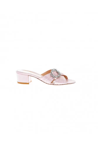 Light pink mules with decorative buckle Gianvito Rossi for women