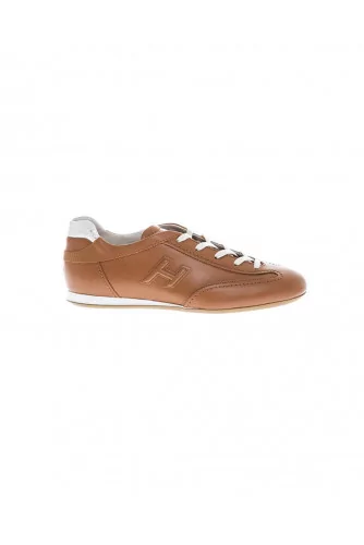 Cognac colored sneakers "Olympia" Hogan for women