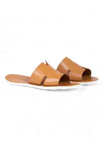 Achat Dark gold mules with H strap Jacques Loup for men - Jacques-loup