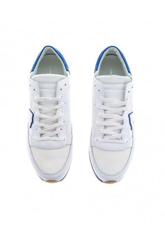 Tennis Philippe Model "Tropez" blanc et bleu pour homme