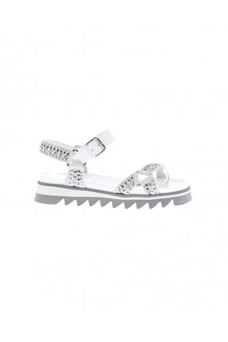 Sandales Philippe Model "Montpellier" blanc pour femme