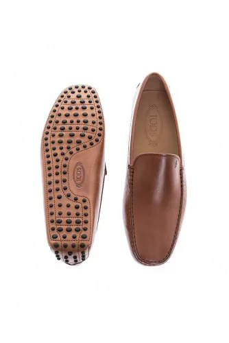 Brown moccasins with smooth upper Tod's for men