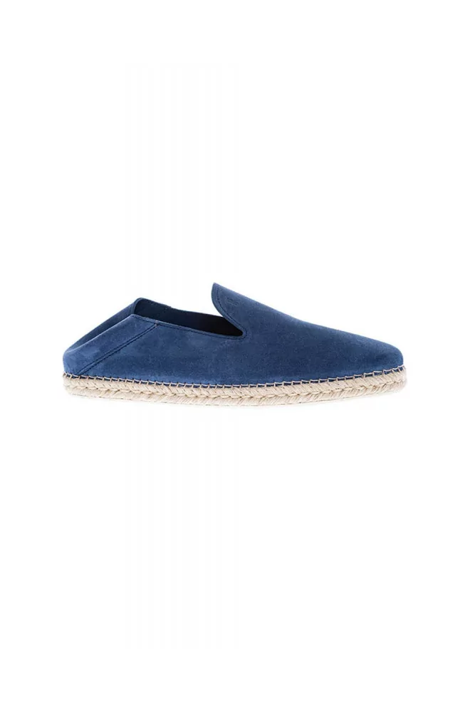 Sans gêne Tod's "Pantofola" croûte bleu pour homme