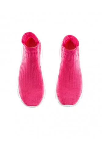 Fuchsia sock sneakers of Jacques Loup for women