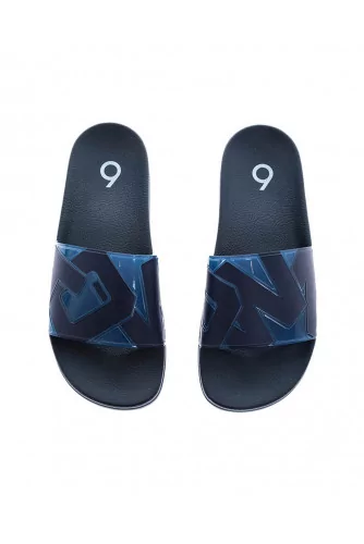Achat Navy blue beach mules Jelly Town Jacques Loup for men - Jacques-loup